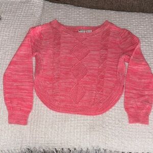 Roxy Girl Vibrant Pink Crew Neck Sweater S Gently Loved
